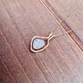 Keshi Pearl Necklace Framed Floating Pearl Necklace