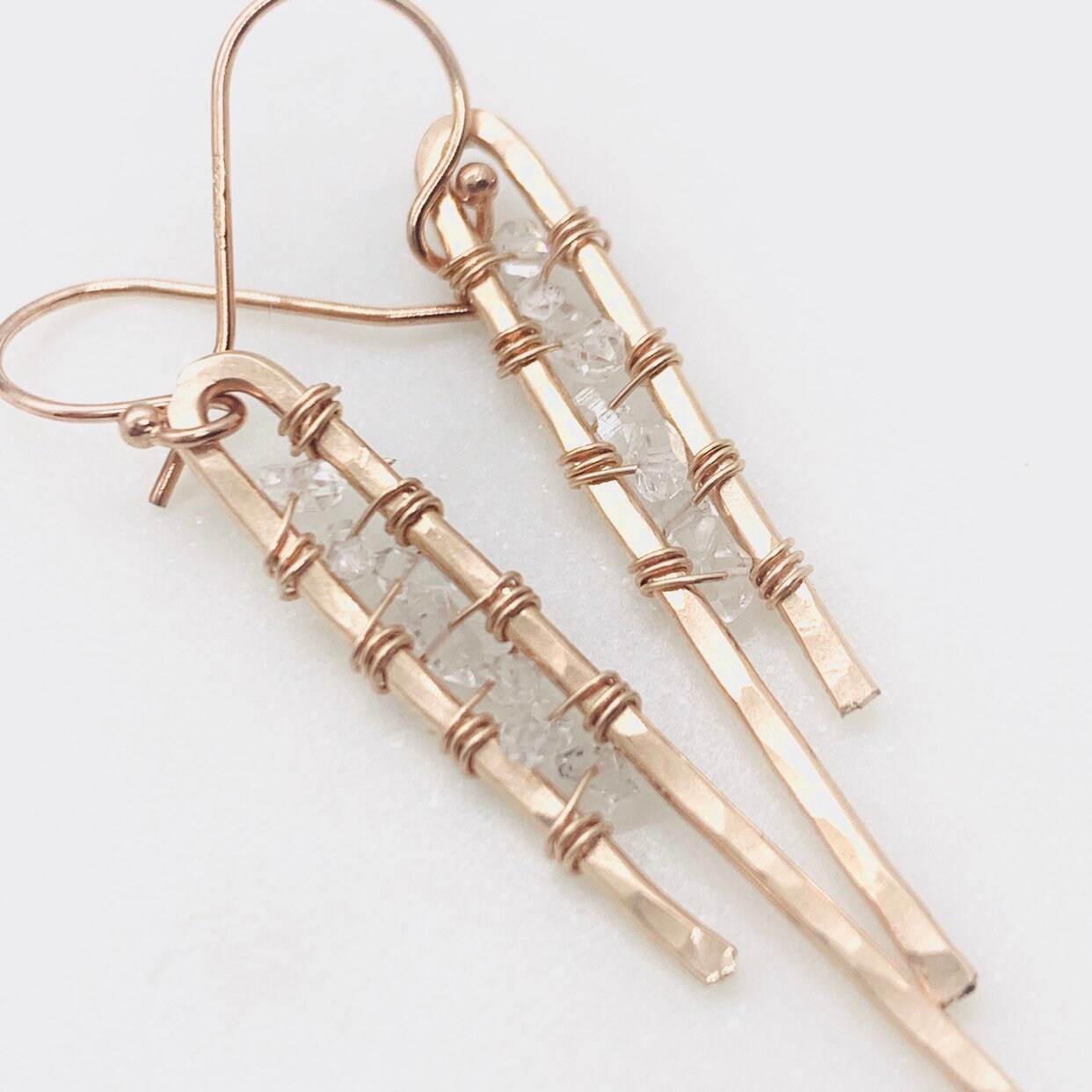 Herkimer Diamond Dangle Earrings