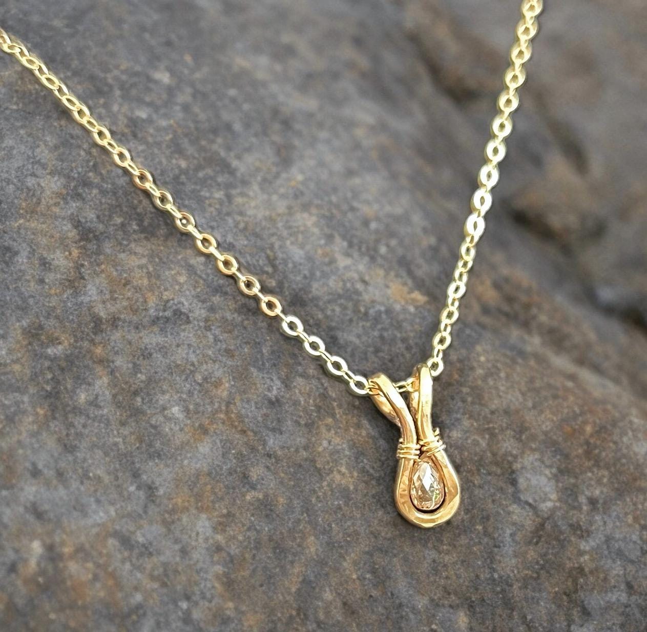 Champagne Diamond Necklace