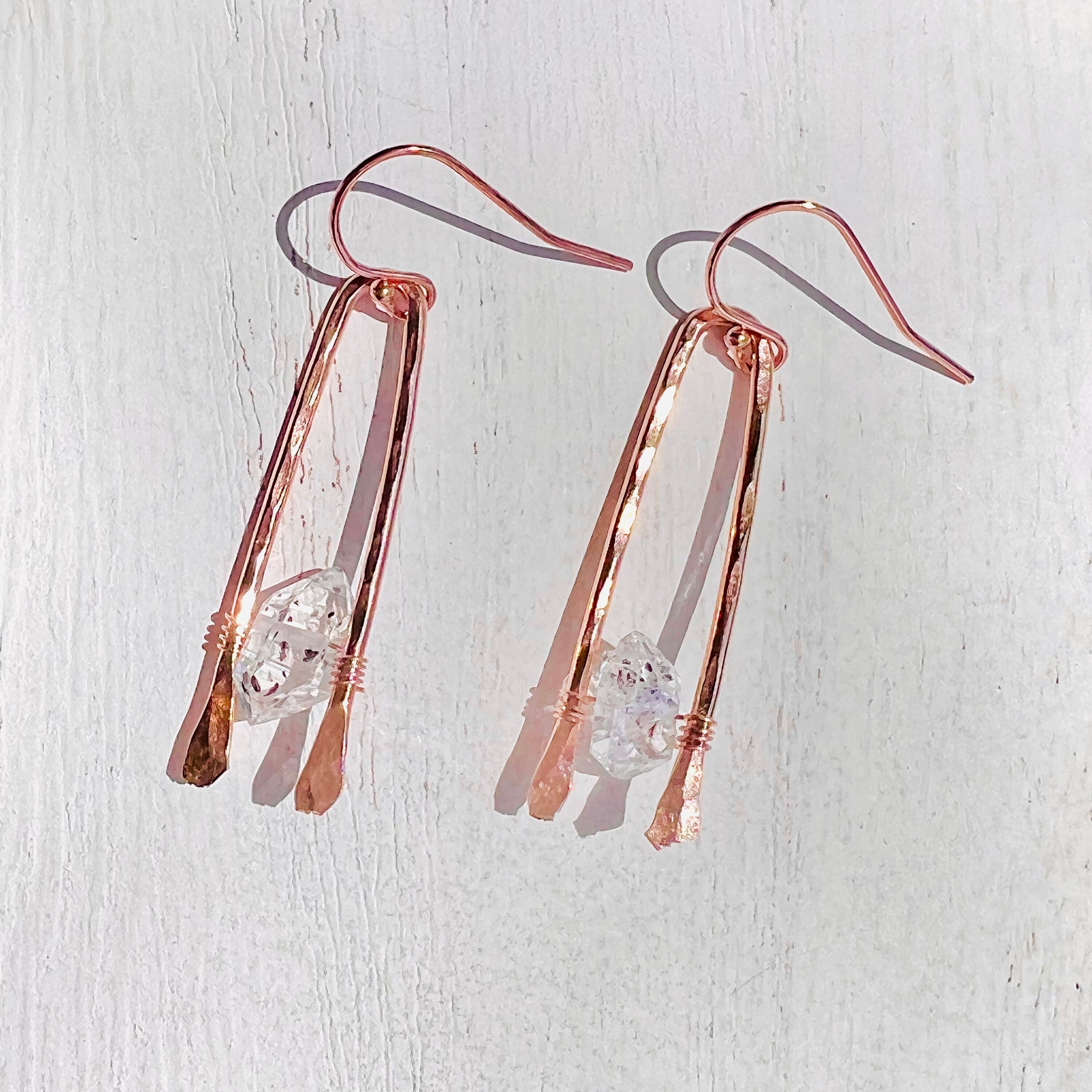 Simple Herkimer Diamond Earrings