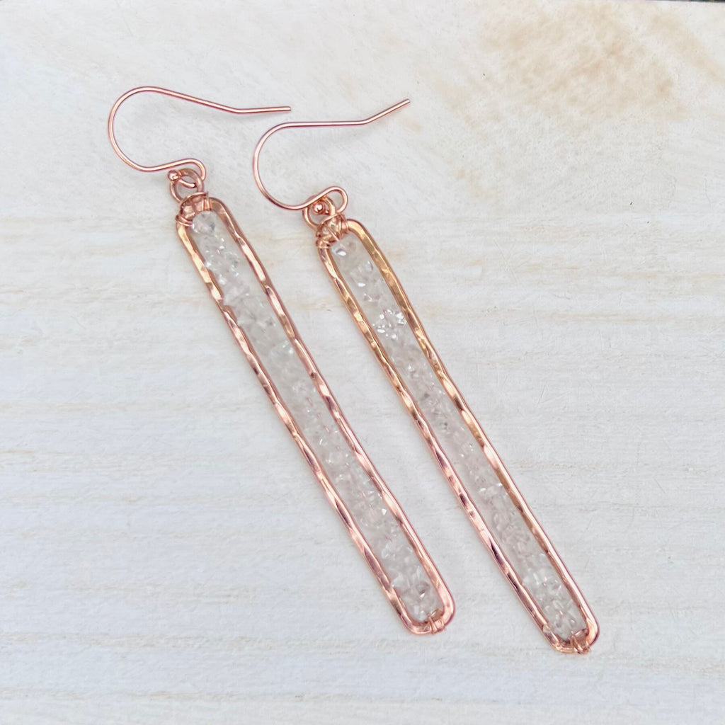 Large Herkimer Diamond Earring