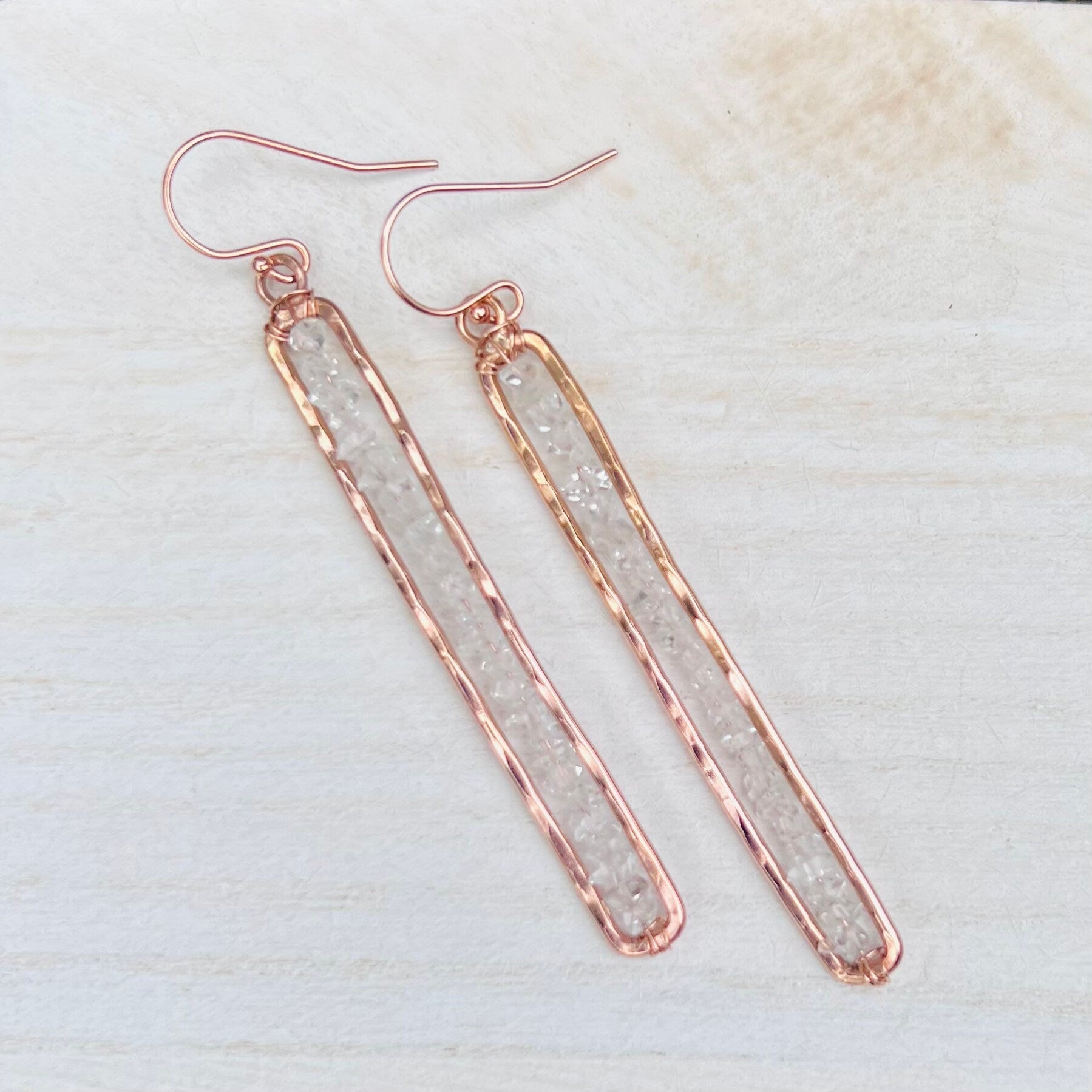 Large Herkimer Diamond Earring