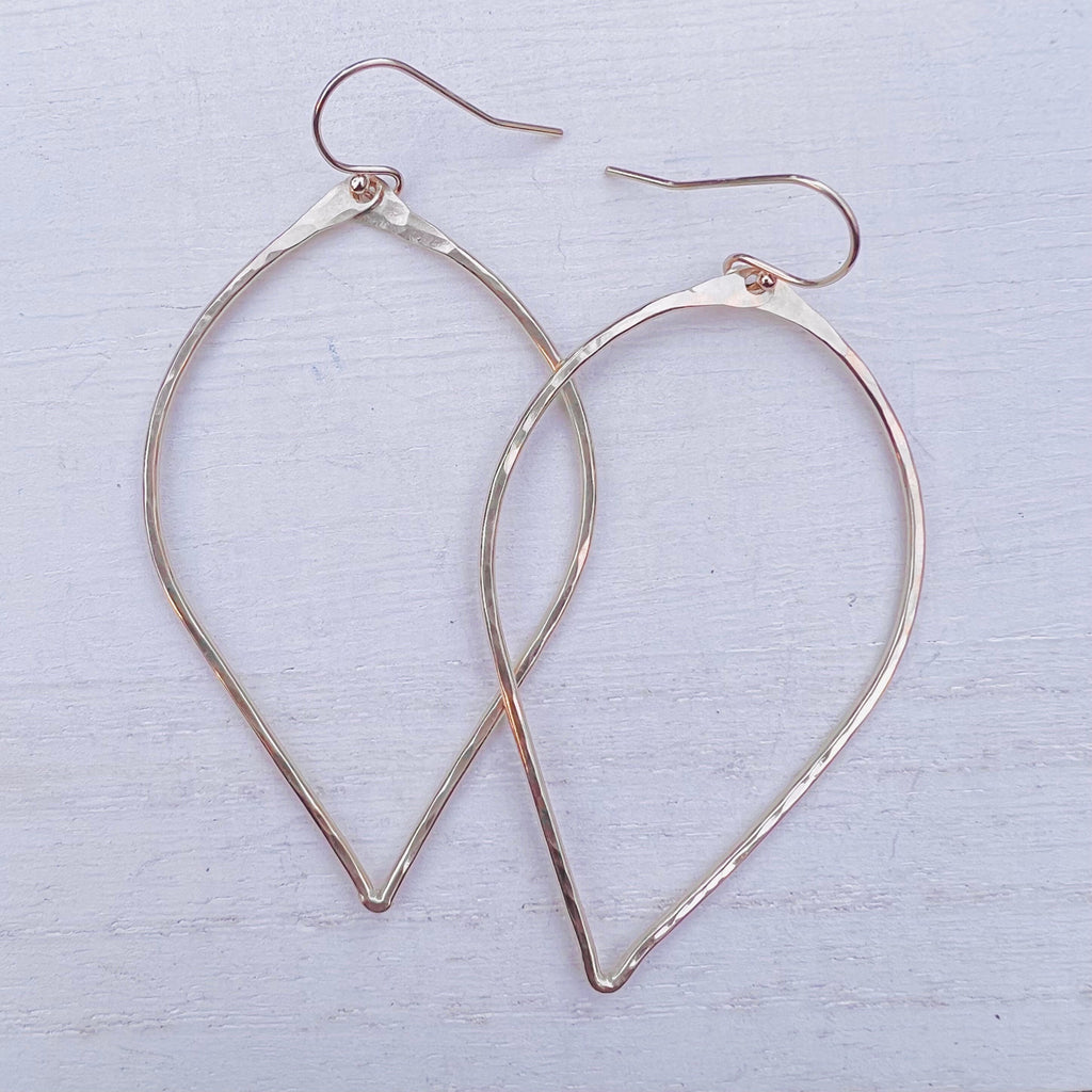 Pointed Hoop Earrings