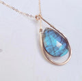 Large Labradorite Framed Necklace
